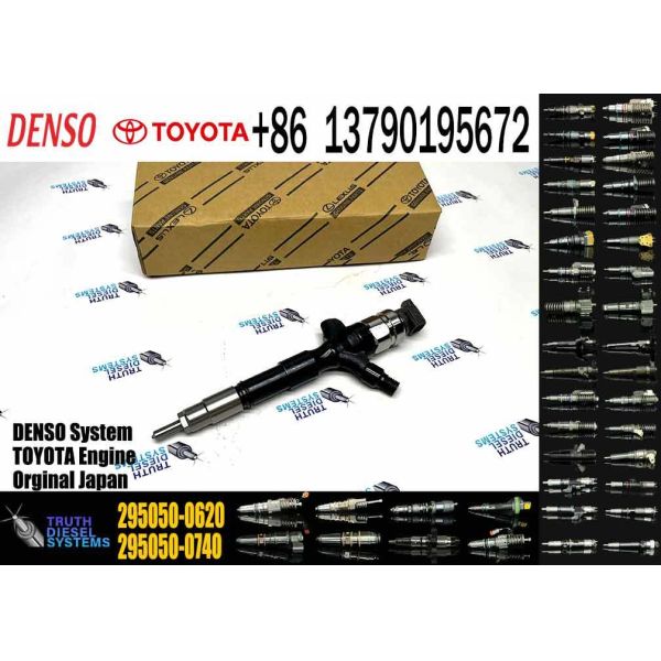 New Quality Diesel Injector 295050-0740 295050-0620 23670-30420 for 1KD-FTV 2KD-FTV D-4D 2.0 VVTi