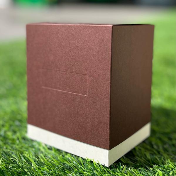 Boîte cadeau rigide blanche personnalisée pour café, thé et collations