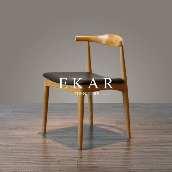 High Back Nordic Design Metal Leg Modern Dining Chair