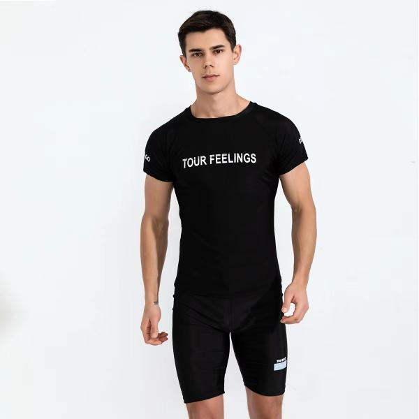 Заплыв чернокожих человеков двухкусочный установил костюм подныривания Солнце придает непроницаемость студент купальника 2 частей людей