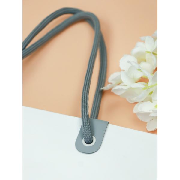 Толстые белые хозяйственные сумки картона с серым печатанием цвета Эко дружелюбным