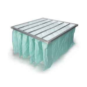 Non Standard Pocket Air Filter F7 - F9 Efficiency Pink Color