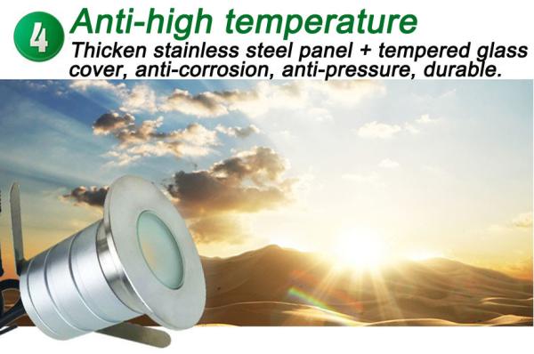 3W Led Outdoor Low Voltage Landscape Lighting12V IP67 Recessed Underground Sidewalks Lights Outdoor Lighting fixtures