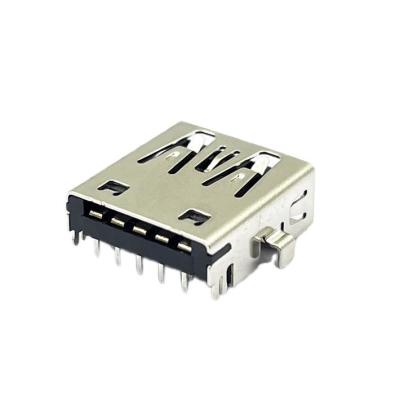 PA9T Black Female STD 9 Pins USB Socket Connector USB3.1 A 1.8 AMP