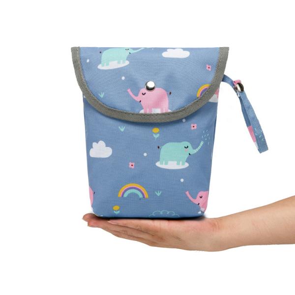 Wholesale Infant Cloth Toilet Diaper Bag Mini Waterproof Wet Dry Package for Baby Nappy Pouch Reusable Bag