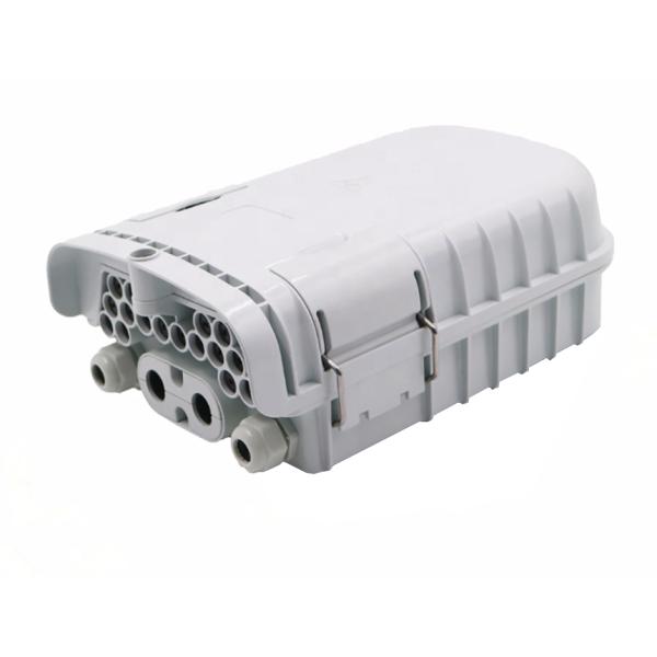 16 Fibers Mini Splitter Fiber Optic Terminal Box with ABS+PC Material for Outdoor IP65 Protection