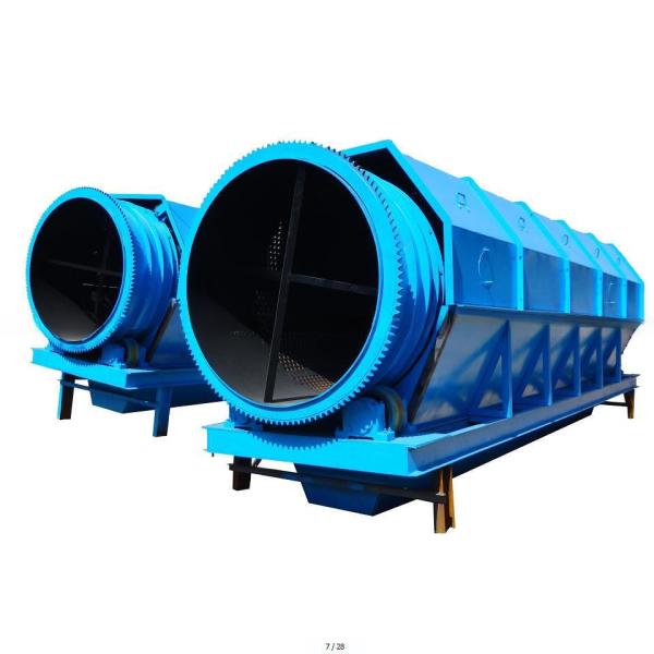 Waste Recycling Plant with Rubber Ball Cleaning System Feeding Size Less than 300mm