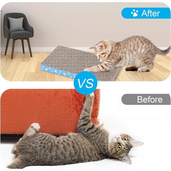 Reversible Durable Cat Scratch Pad Recyclable Cat Scratcher Cardboard