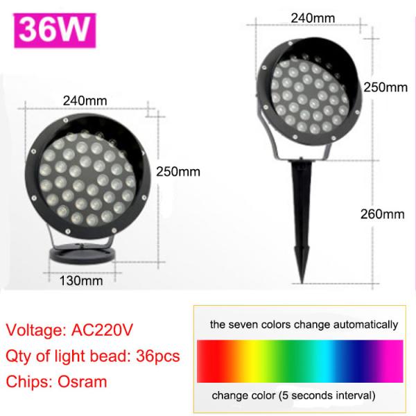 LED projection landscape light tree light outdoor spot light lawn waterproof villa courtyard super bright