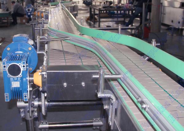 Stainless Steel Frame Bottle Conveyor Systems For PET Bottled Beverage
