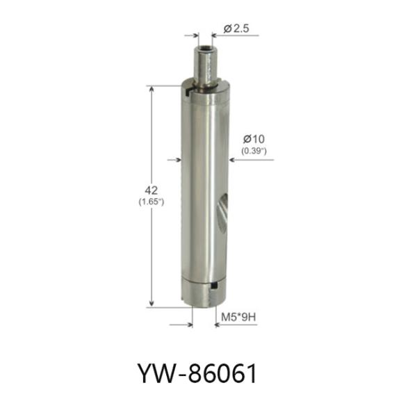 M5*9H Female Thread Stainless Steel Wire Gripper Side Exit Type YW86061