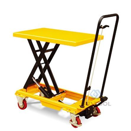 Small Manual Scissor Lift Table Cart Trolley Platform For Material Handling  980mm