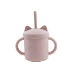 Food Grade Toddler Silicone Cup Eco Friendly Cat Kitten Animal Style