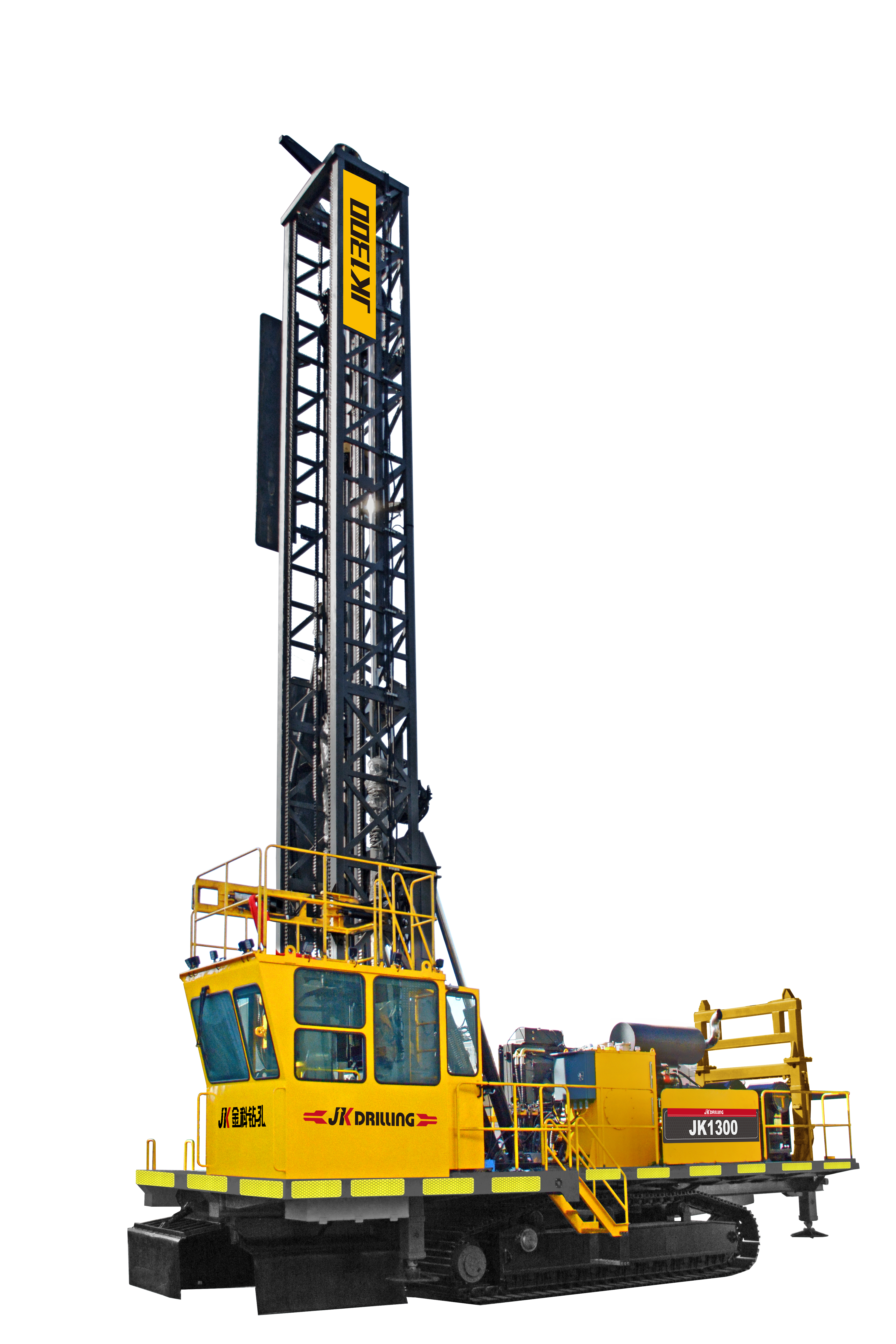 JK1300 Hard Rock Water Well Drilling Rig 300m Depth DTH Hammer Tricone Bits Basalt Granite Drilling Machine