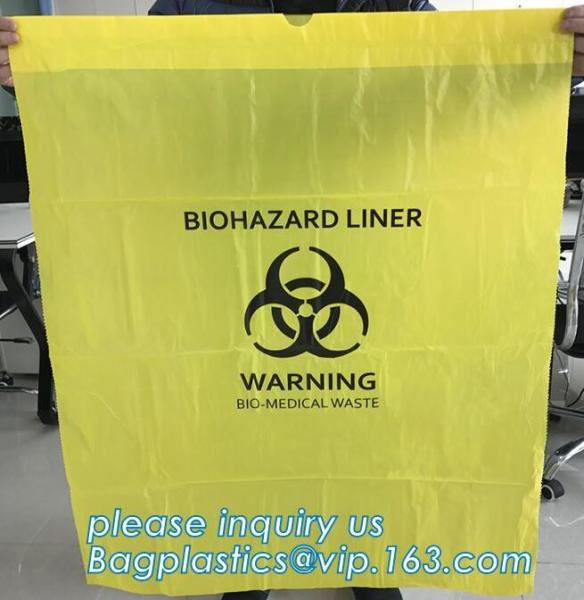 DRAWRING laboratory medical biohazard specimen bag, shock resistance recycled security plastic biohazard waste bag. PCA
