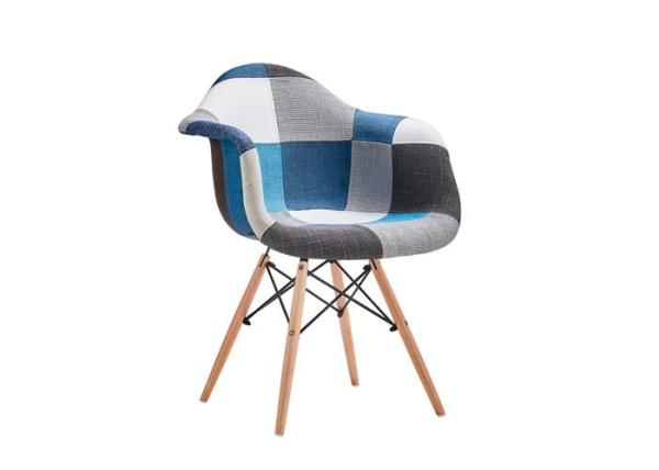 Solid Wood Leisure Hotel Nordic Scattered Patchwork Dining Chair