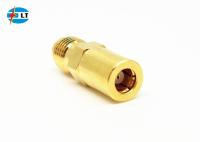 Adaptateur RF droit plaqué or de précision SMA femelle vers adaptateur coaxial femelle SMB