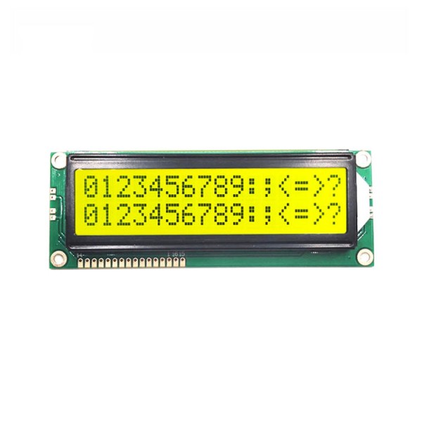 High Quality Factory Price 1602 Big Character LCD Module  STN Yellow Green Backlight 5V Voltage