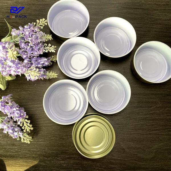 Empty Custom Food Tin 100g D73x30mm Child Resistant Tins Tobacco Tin Silver