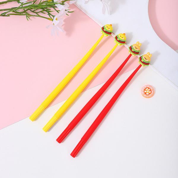 Cute Kawaii Pen Accessoires Pour Fille Animaux Fruit en forme de soulagement du stress fournitures Gel encreurs avec remplacement remplis pour les enfants Étudiants Bureau scolaire
