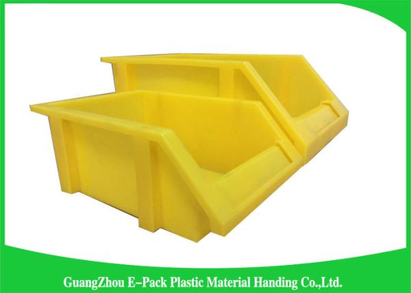 20L Shelving Industrial Plastic Totes , Hardware Storage Containers Space Saving