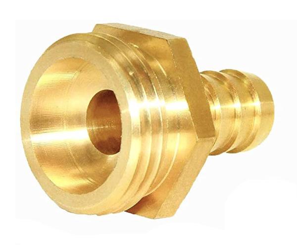 1/2 Barb X 3/4 Male Garden Hose Quick Connect , OEM Brass Hose Fittings