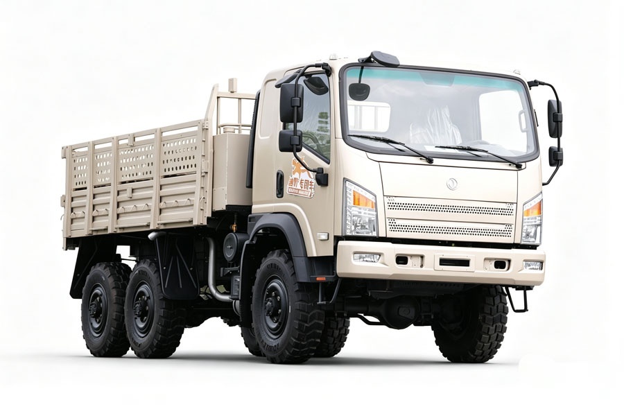 Reinforced Flat‑Cab 6×6 Off‑Road Cargo Truck