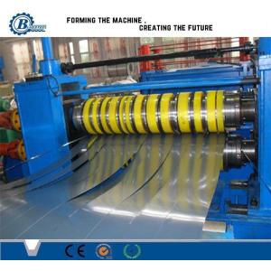 Hydraulic Aluminum Steel Coil Slitting Line , Rolled Sheet Metal Slitting Machine