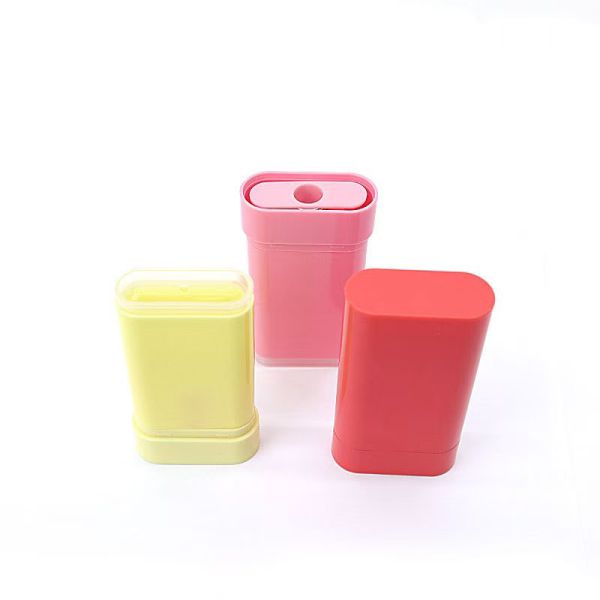 Bottom Filling Design 20g PP Inner Bottle and PS Over Cover Cap Deodorant Balm Stick Container Used for Skincare Package