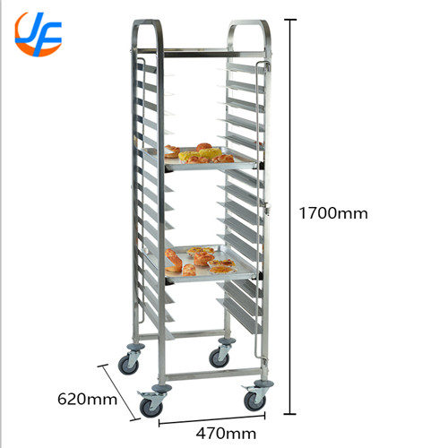 RK Bakeware China-Z Frame Nesting Stainless Steel Baking Trolley Double Oven Rack Для оптовых пекарен