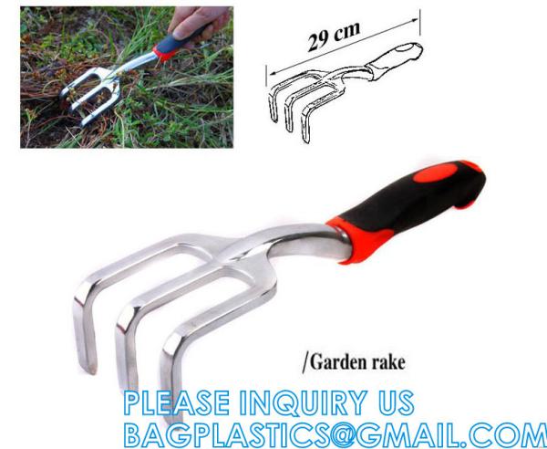 Garden Tools Set 10 Pieces, Gardening Hand Tools And Essentials Kit Include Weeder Rake Shovel Trowel And More