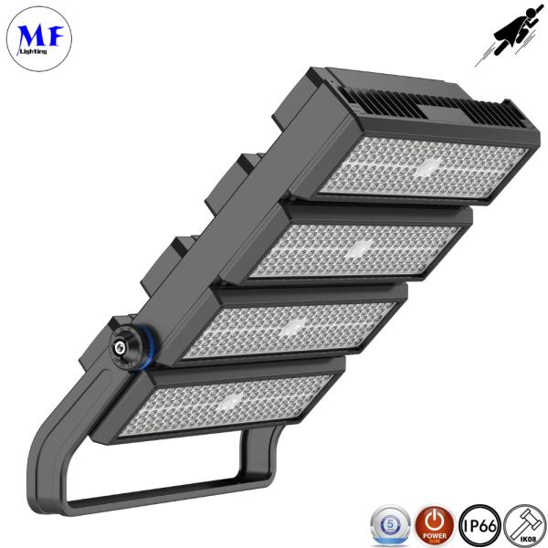 300 - 1500 watts LED de alta potência luzes de estádio IP68 170lm/w LED modulares apagáveis luzes de inundação exterior