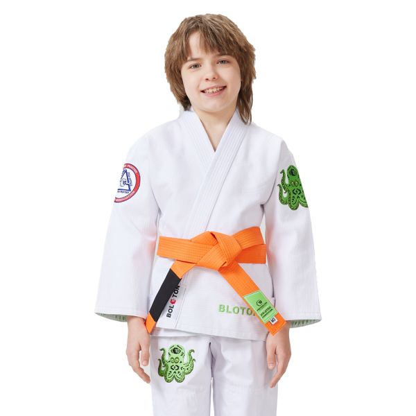 Customized Logo 100% Cotton 350 GSM Pearl Weave Jiu Jitsu Gi BJJ Kimono for Martial Arts Training