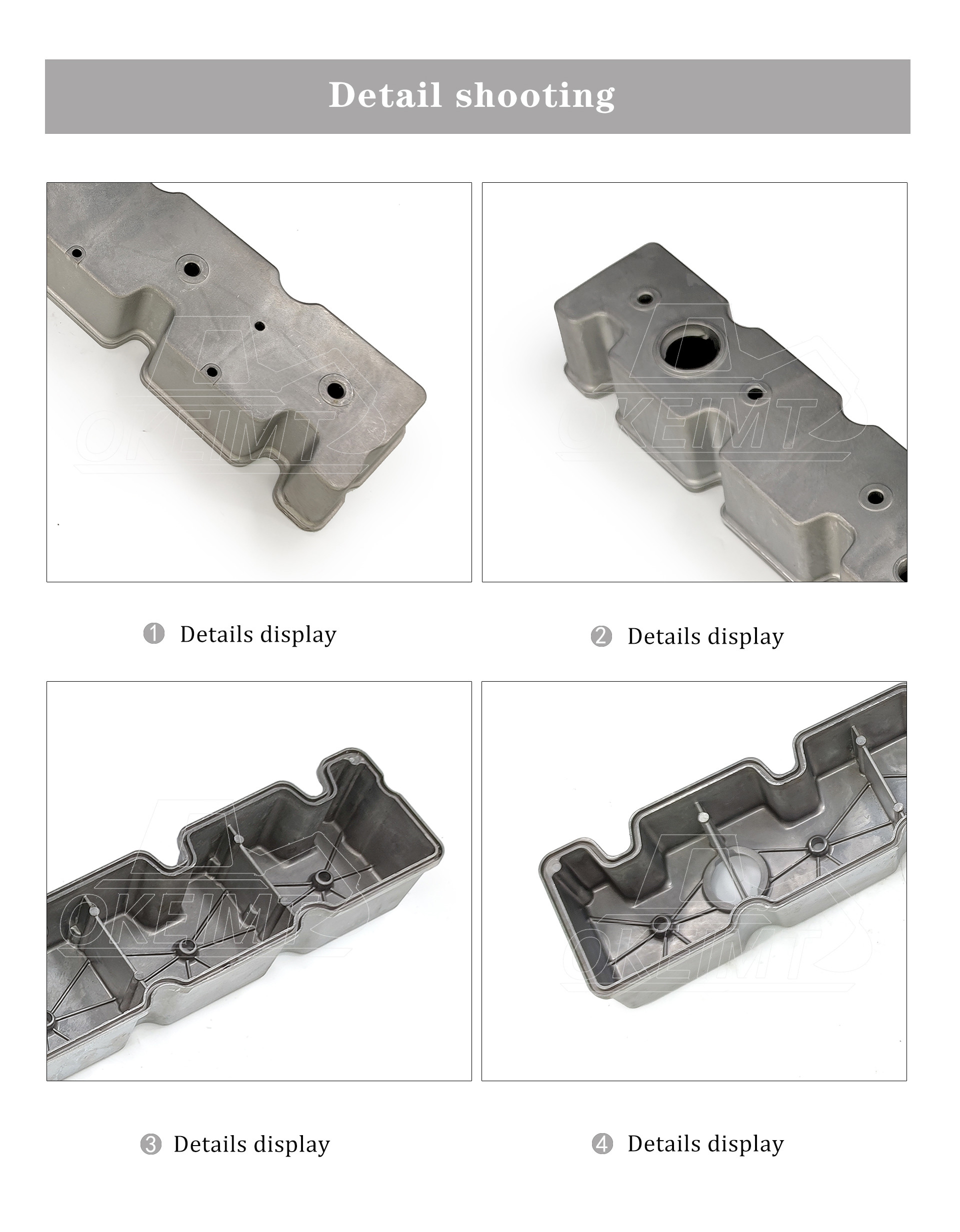 Алюминий заготовки крышки C3930903 клапана Cummins двигателя 6CT8.3