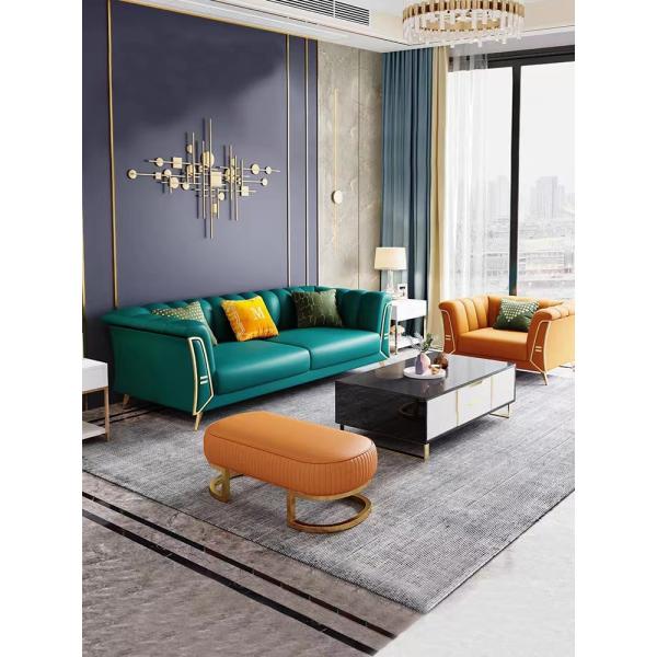 Canto nórdico luxuoso Sofa Hotel Home Modern de pano em forma de L