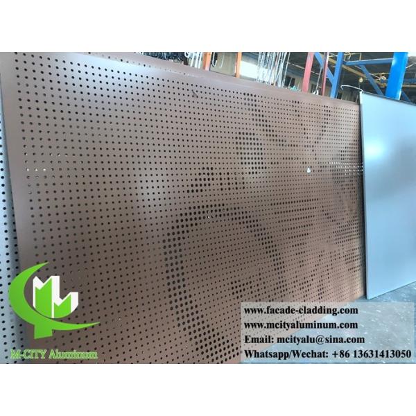Металлические фасады дизайн перфорации твердых алюминиевых панелей завод в Фошане, Китай