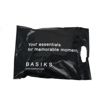 9x15 Black poly mailers with die-cut handle,die cut handle bags, handle plastic bags,mailing bag with handle