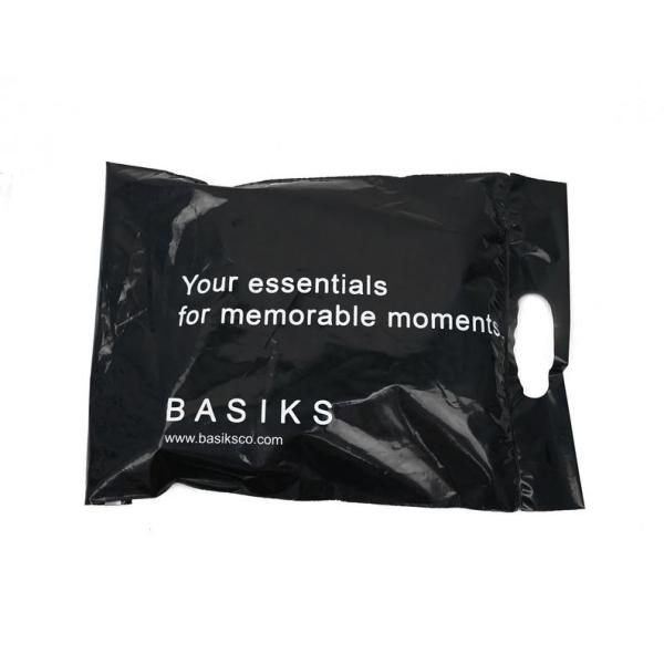 9x15 Black poly mailers with die-cut handle,die cut handle bags, handle plastic bags,mailing bag with handle
