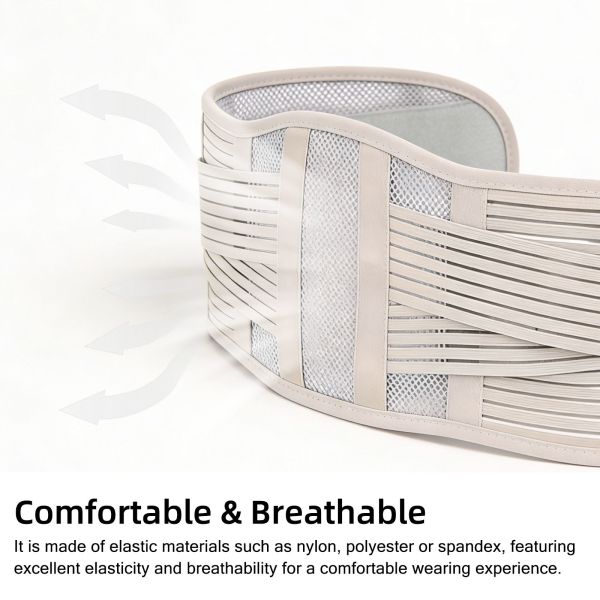 Ultra Breathable Mesh Waist Support Belt Lumbar Brace For Back Pain Relief Men Women