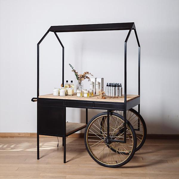 USA Market Customize Ice Cream Bicycle Food Carts with 100kg Capacity