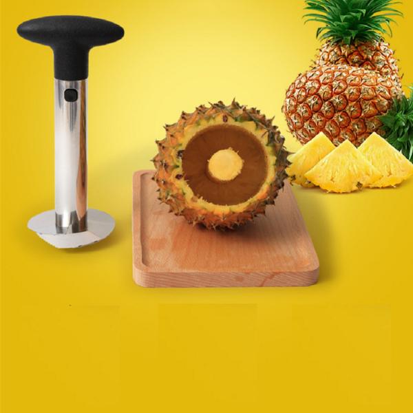 Black Manual Stainless Steel Fruit Slicer with Sharp Blade and Detachable Handle