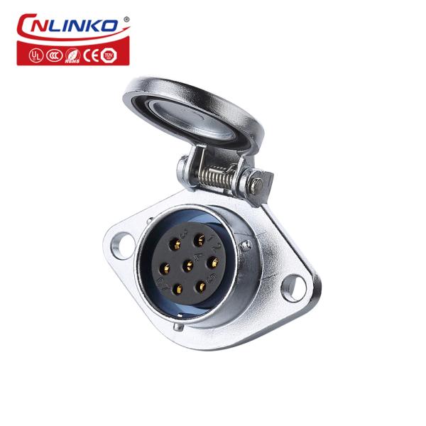Cnlinko 3 4 5 7 9 12 Pin Push Pull Circular IP68 Waterproof M20 Plug Socket Connector for for Solar Energy Systems
