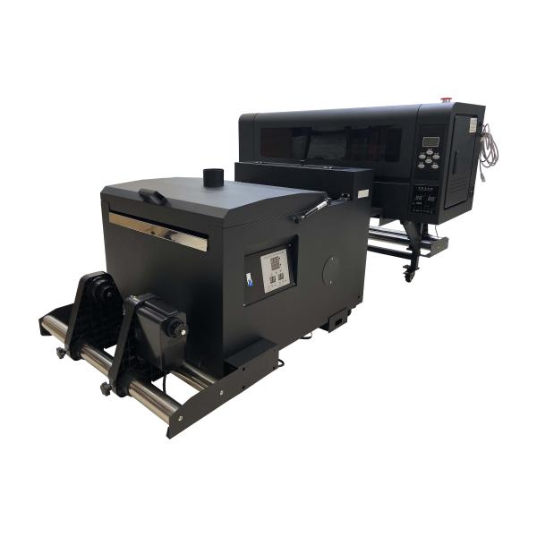 Мини A3 DTF принтер для стабильной передачи футболки XP600 голова и порошкообразователь включен