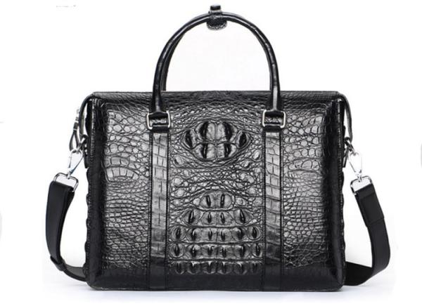 Factory wholesale sales promotion crocodile leather handbag shoulder slung briefcase men's business bag