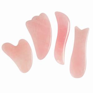 4 части подняли нефрит Gua Sha кварца