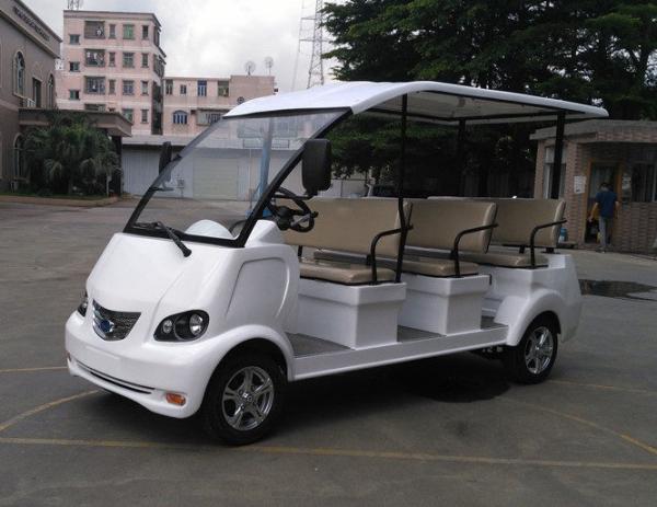 4 Wheel Left Hand Drive 48V Electric Sightseeing Car For Amusement Parks