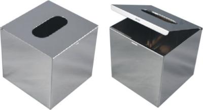 8K Stainless Steel Bathroom Supplies Metal Tissue Box 130*130*H130mm
