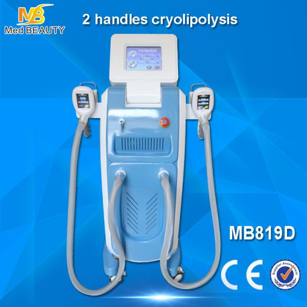 2 handles cryolipolysis machine weight loss /cool sculpting machine/fat freezing
