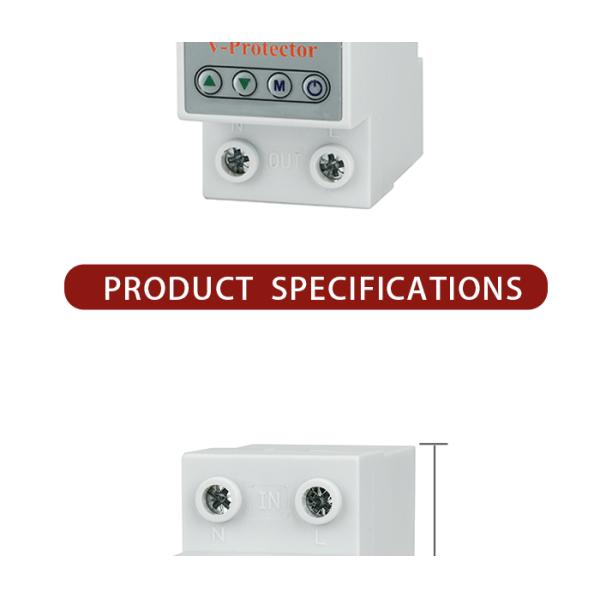 New Cheap LED Over and Under Voltage protector device 63A 40A
