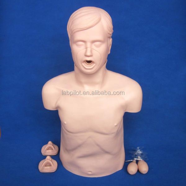 Adult CPR Training Manikin with Advanced Airway Open and Heimlich Maneuver Simulation